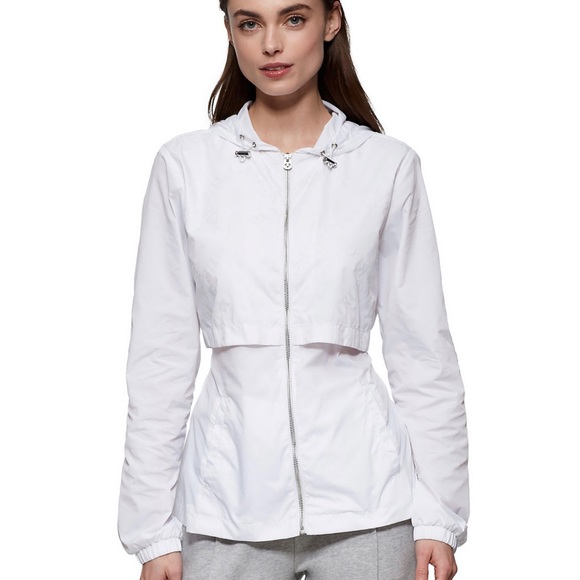 True Religion Jackets & Blazers - True Religion White Layered Windbreaker Jacket